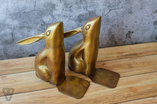 bunny bookend brown golden color rabbit bookend 5 scaled
