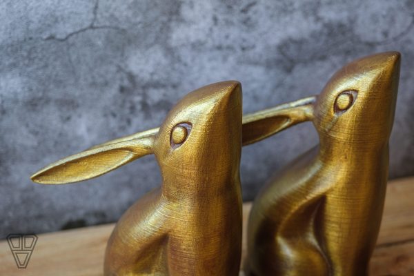 bunny bookend brown golden color rabbit bookend 9 scaled