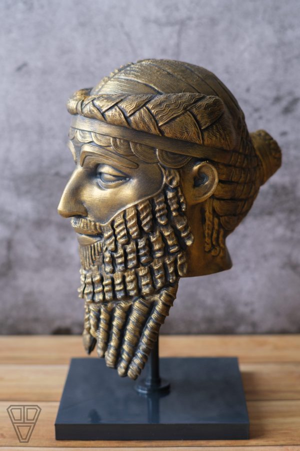 Handcrafted King Sargon Sculpture